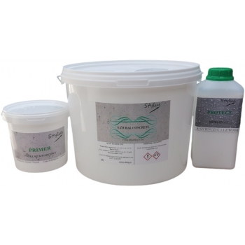 BETON DEKORACYJNY NATURAL CONCRETE. ZESTAW NA 11 M2